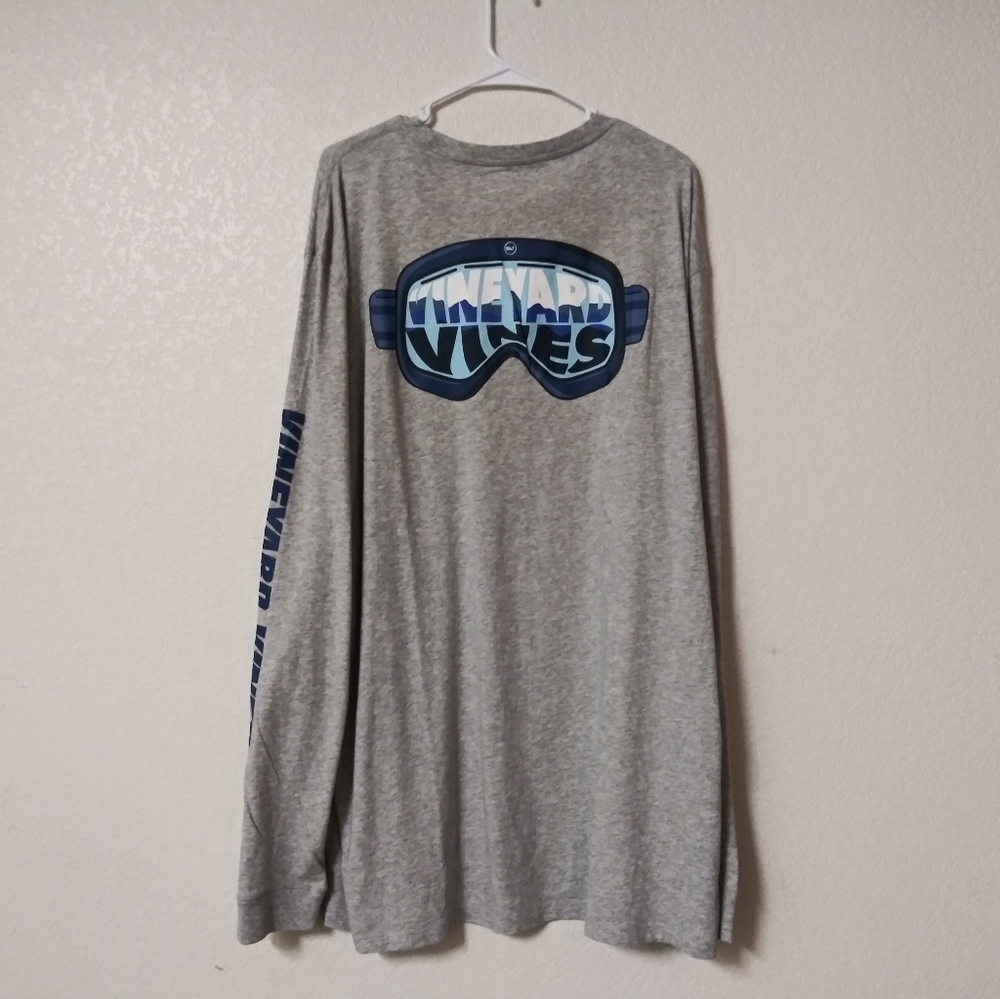New Vineyard Vines Winter Long Sleeve Gray Men's